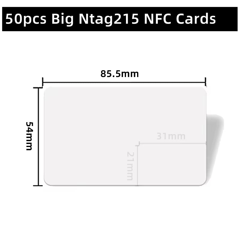 100/50Pcs NFC Ntag215 Card Coin 13.56Mhz 215 Card Label RFID Labels 25 Mm Diameter Box Animal Crossing Card