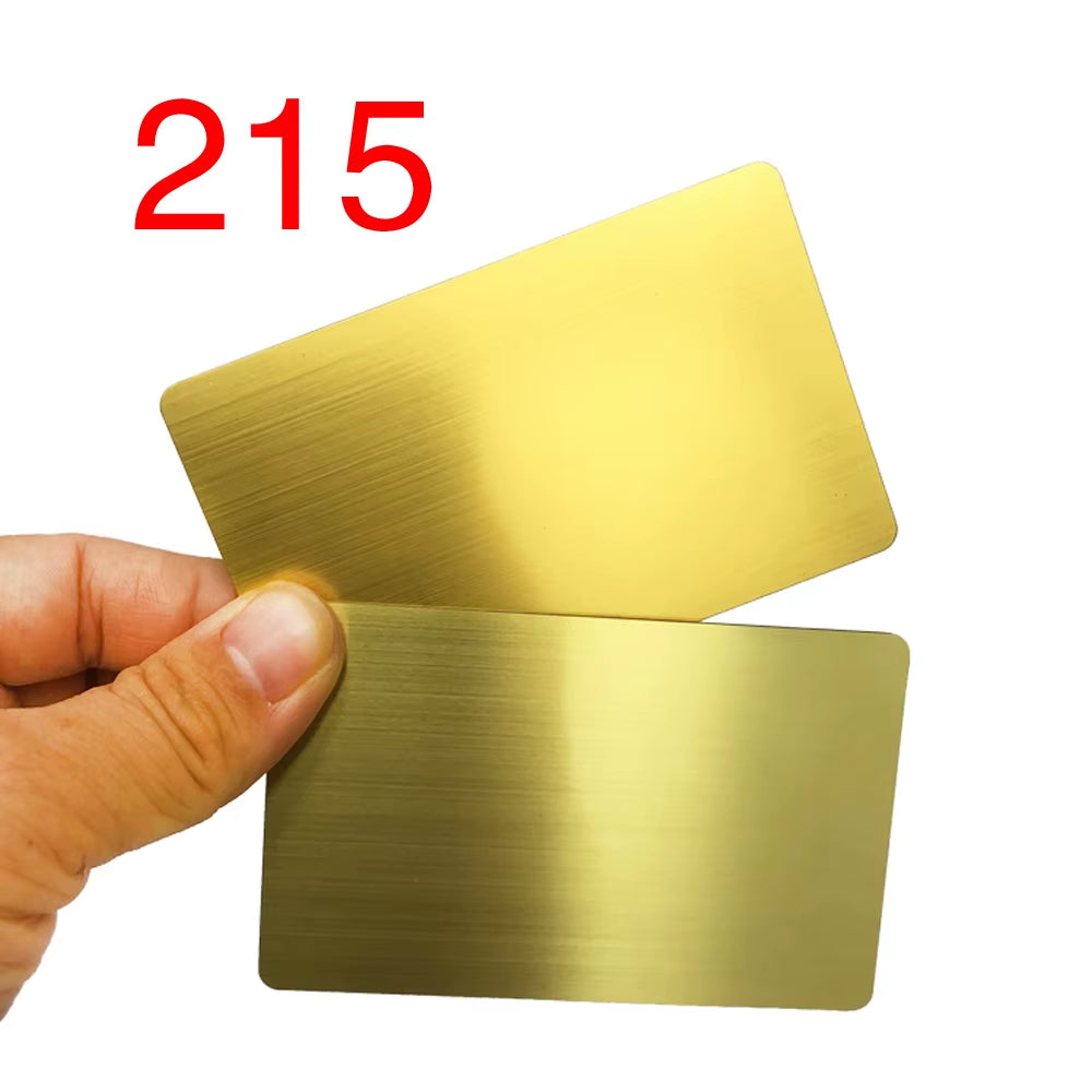 Metal NFC Card: 215Chip,504B, 13.56MHZ Read/Write, Laser-Printable