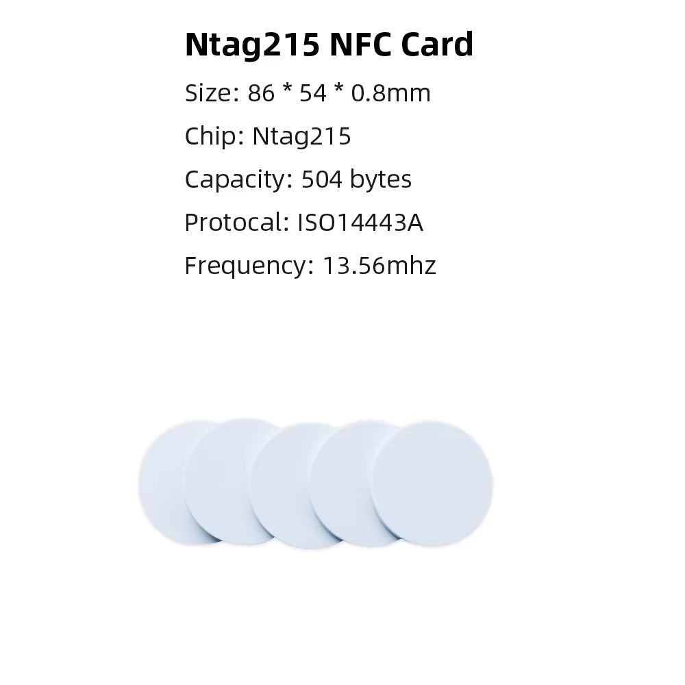 100/50Pcs NFC Ntag215 Card Coin 13.56Mhz 215 Card Label RFID Labels 25 Mm Diameter Box Animal Crossing Card